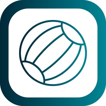 Beach Ball Vector Icon Design