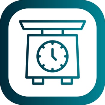 Food Scale Vector Icon Design