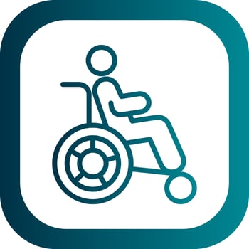 Disability Vector Icon Design
