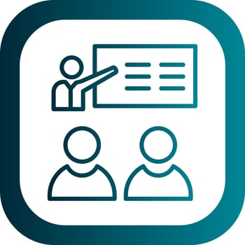 Coaching Vector Icon Design