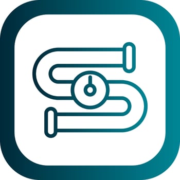 Water Pipe Vector Icon Design