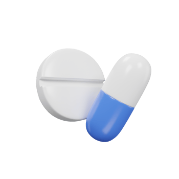 pill icon medical assets 3D rendering. png