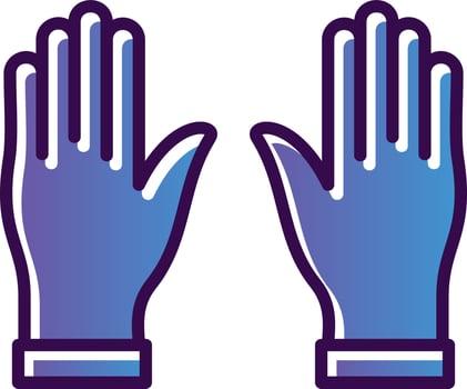 Hands Up Vector Icon Design