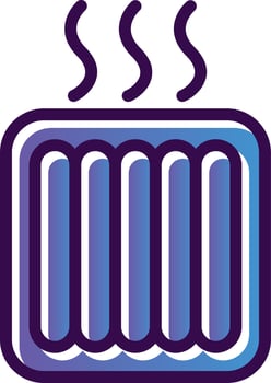 Underfloor Heating Vector Icon Design