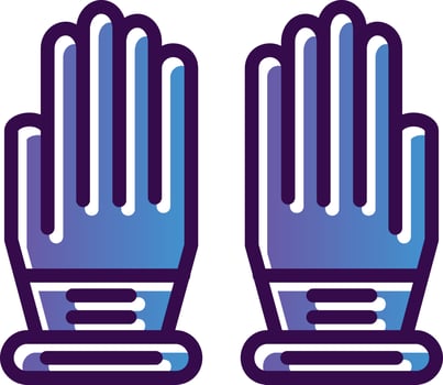 Gloves Vector Icon Design