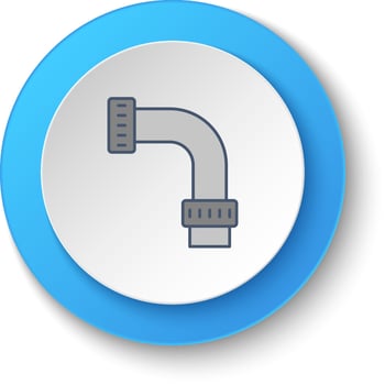 Round button for web icon, building, construction, industry, pipe. Button banner round, badge interface for application illustration . vector
