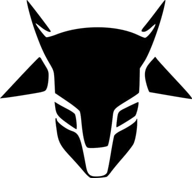 black anubis monster cartoon vector
