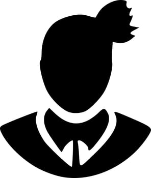 black man icon vector