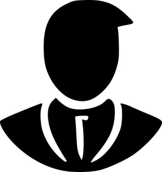 black man icon vector