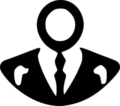 black man icon vector