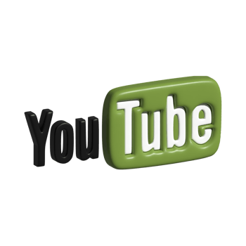 3d lcon logo of youtube png