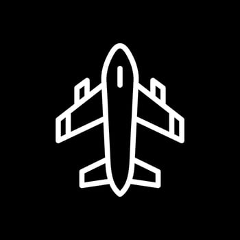 Airplane Vector Icon Design