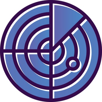 Radar Vector Icon Design