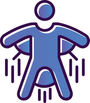 Base Jump Vector Icon Design