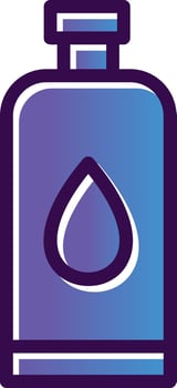 Water Bottle Vector Icon Design