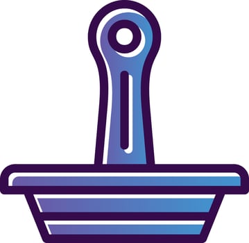 Rubber Stamp Vector Icon Design