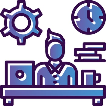 Workaholic Vector Icon Design