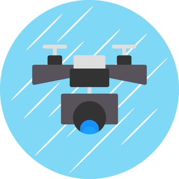 Drone Vector Icon Design