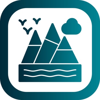 Mountains Vector Icon Design