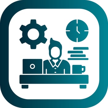 Workaholic Vector Icon Design