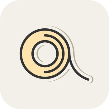 Masking Tape Vector Icon Design