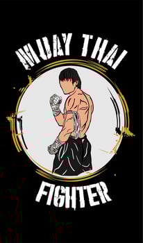 martial art illustration logo vector