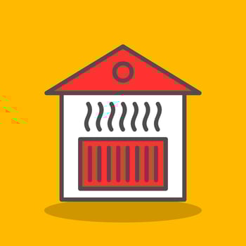 Heating Vector Icon Design