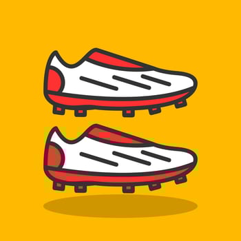 Soccer Boots Vector Icon Design