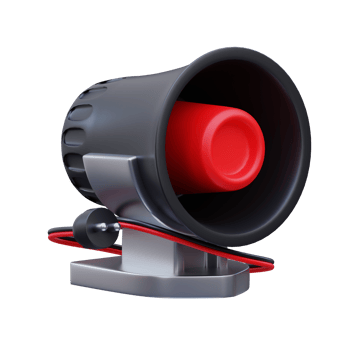 3d render Sirins icon illustration, suitable for safety design themes, user manual themes, web, app etc png
