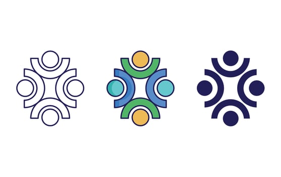 Abstract Shapes icon vector
