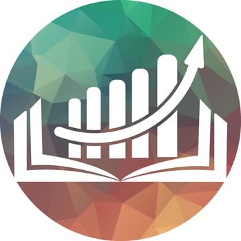 Finance book logo design. Business growth education logo design. vector