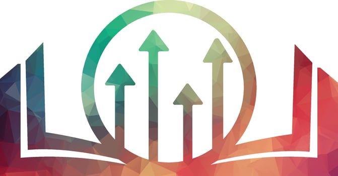 Finance book logo design. Business growth education logo design. vector