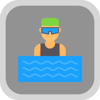 Aquathlon Vector Icon Design