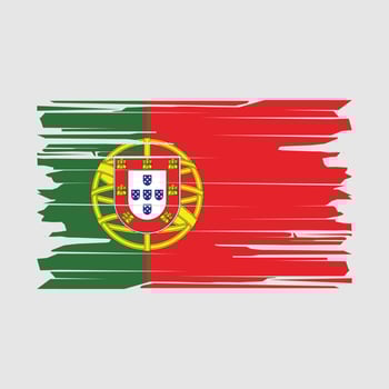 Portugal Flag Brush Vector