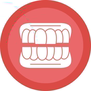 Denture Vector Icon Design