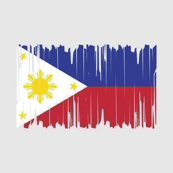 Philippines Flag Brush Vector