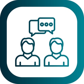 Follow Up Interview Vector Icon Design