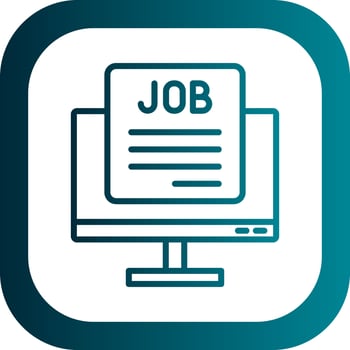 Job Vacancy Vector Icon Design