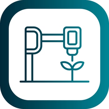 Bioprinting Vector Icon Design