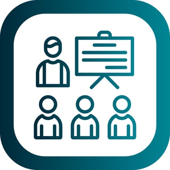 Coaching Vector Icon Design