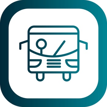 Public Transport Vector Icon Design