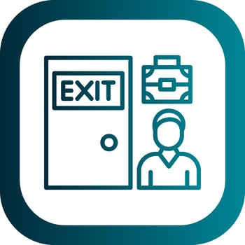 Exit Interview Vector Icon Design