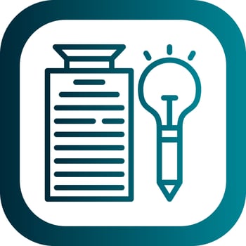 Creative Writing Vector Icon Design