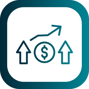 Financial Profit Vector Icon Design