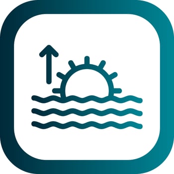 Sunrise Vector Icon Design