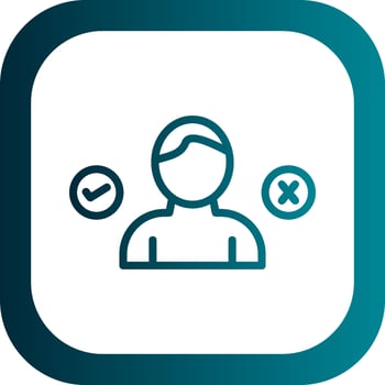 Decision Making Vector Icon Design