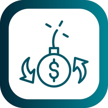 Debt Vector Icon Design