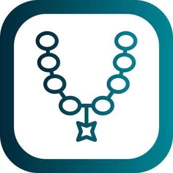 Necklace Vector Icon Design