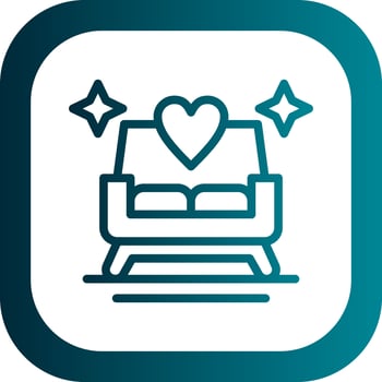 Wedding Chair Vector Icon Design