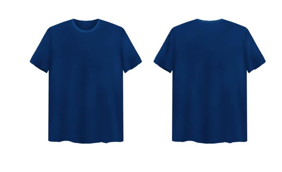 3D Dark Blue T-Shirt Mock up Template png